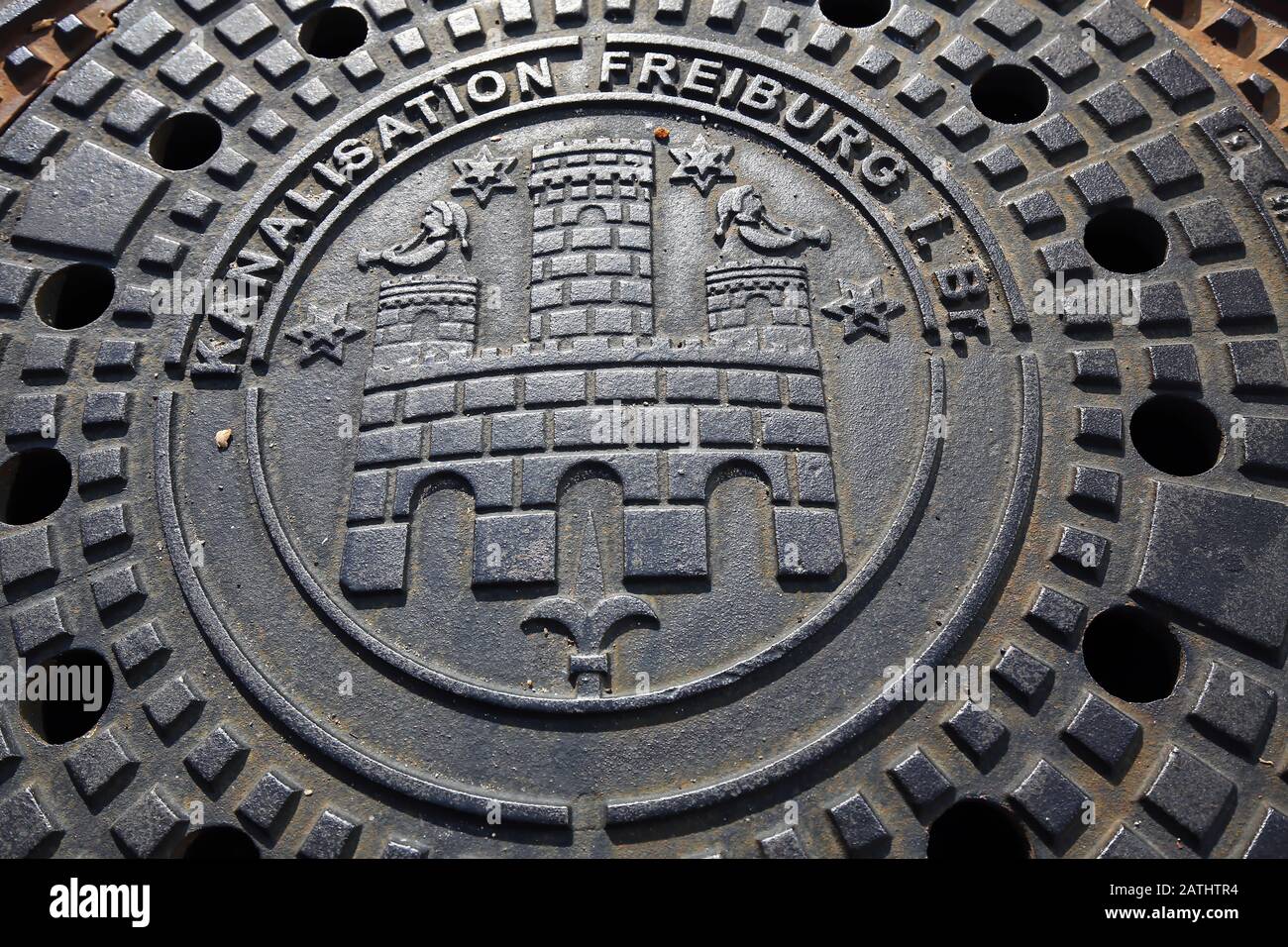 Wappen Freiburg est une ville d'Allemagne avec de nombreuses attractions historiques Banque D'Images