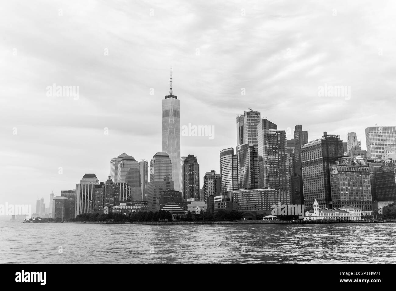 Vue panoramique de la partie basse de Manhattan, New York City, USA Banque D'Images