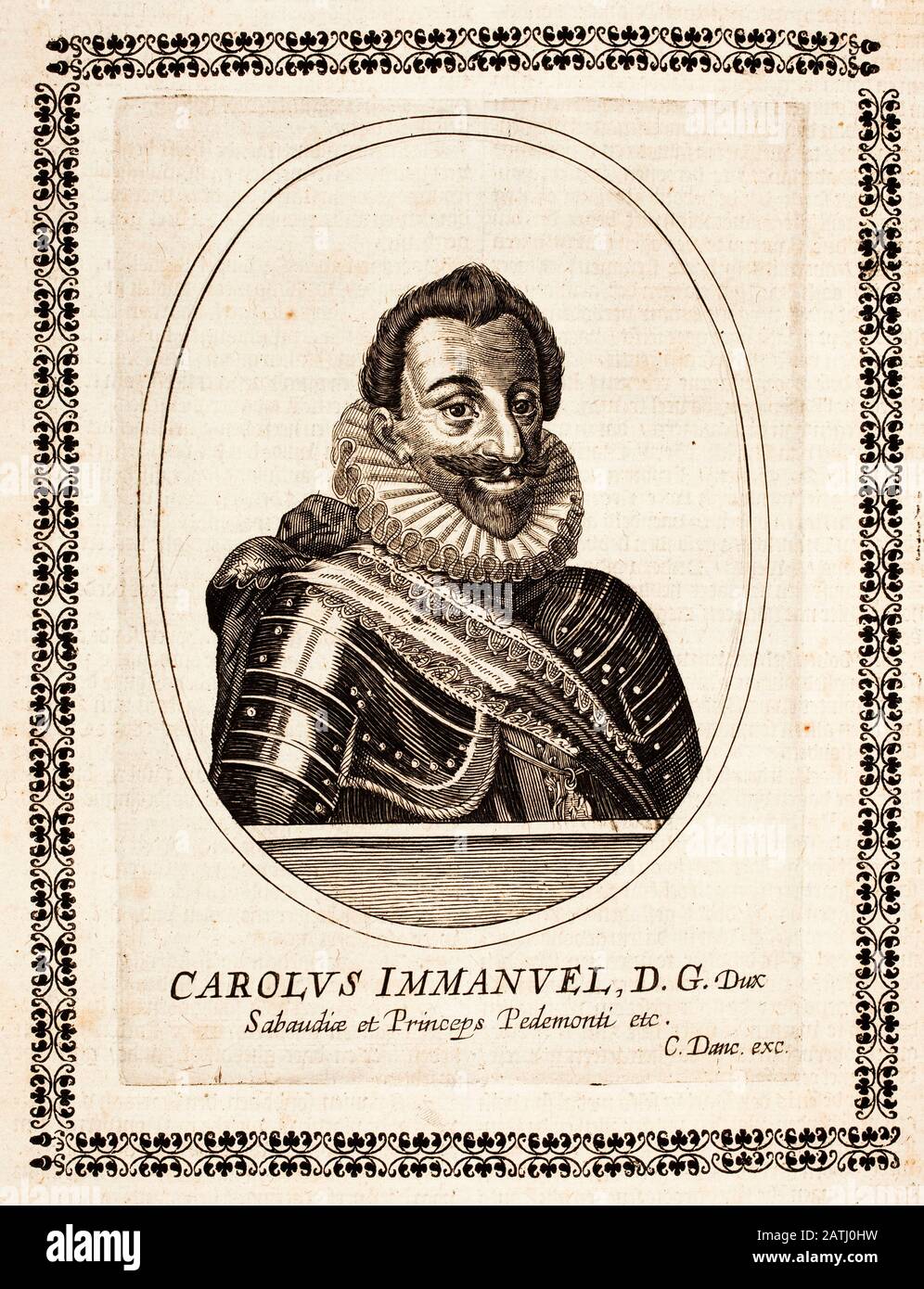 Portrait de Charles Emmanuel I, duc de Savoie (1562-1630) Banque D'Images