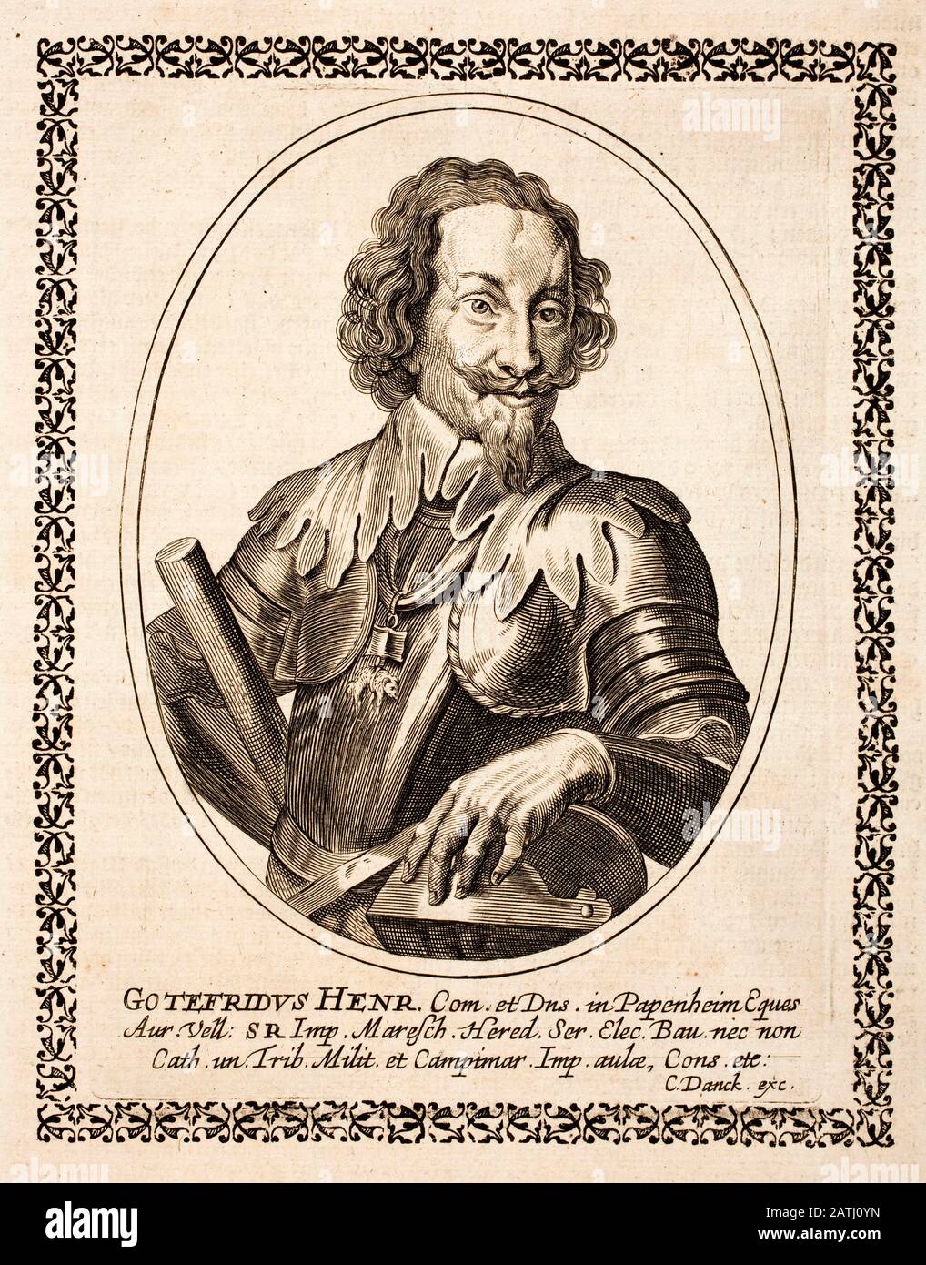 Portrait de Gottfried Heinrich Graf zu Pappenheim (1535-1600), maréchal du Saint Empire romain dans la guerre de trente Ans. Banque D'Images