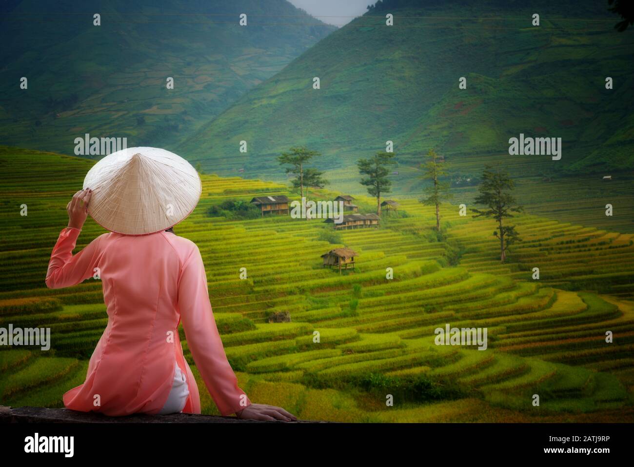 Tenue traditionnelle vietnam Banque de photographies et d’images à