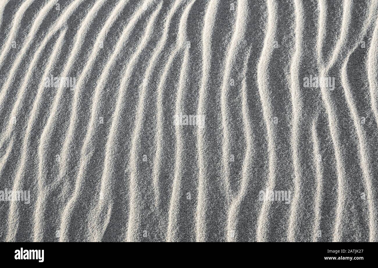 Rippels sur la mer du Nord dans la mer des Wadden de Basse-Saxe. Banque D'Images