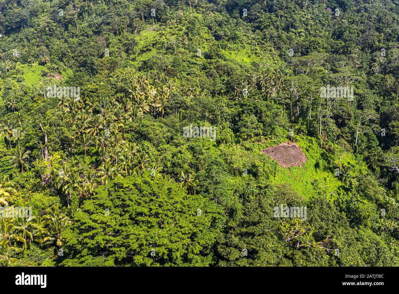 Photo aérienne de Bougainville, Papouasie-Nouvelle-Guinée Banque D'Images