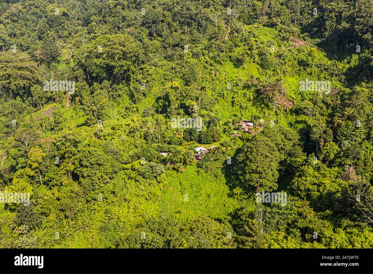 Photo aérienne de Bougainville, Papouasie-Nouvelle-Guinée Banque D'Images