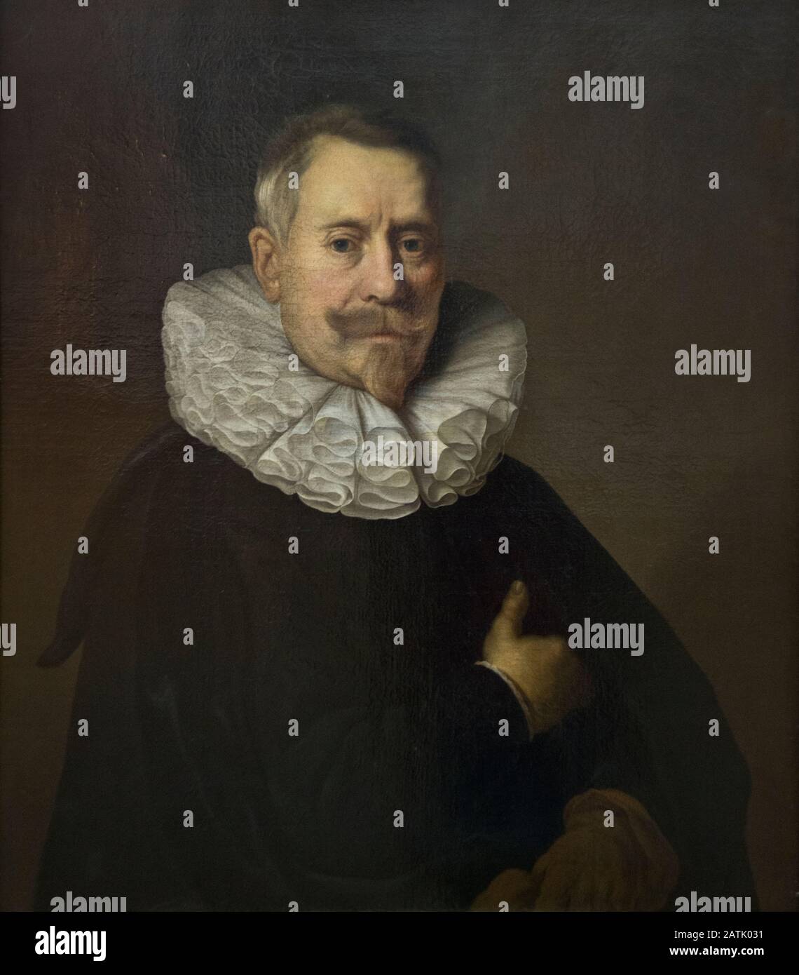 Cornelis de vos : Portrait d'un homme Banque D'Images