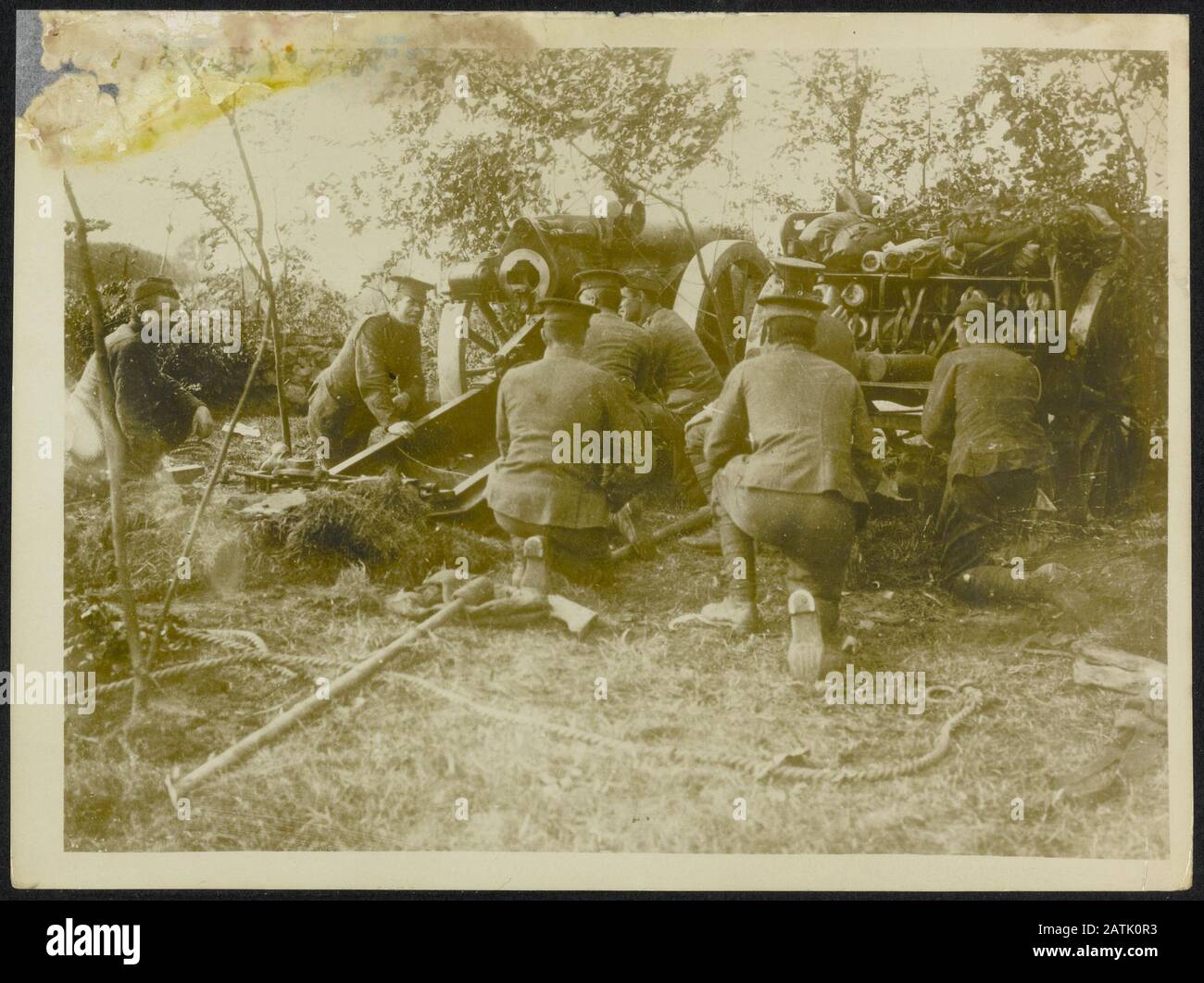 Description: Les armés allemands Date: {1914-1918} mots clés: Artillerie, première Guerre mondiale, soldats Banque D'Images