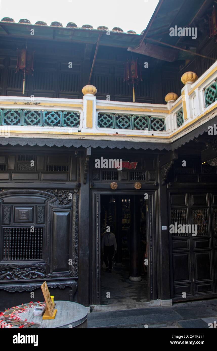 La vieille maison de Tan Ky dans Hoi Une ancienne ville, Vietnam Banque D'Images