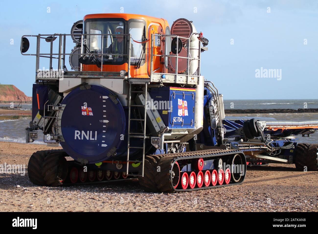 RNLI Exmouth canot de sauvetage Bridie O'Shea, sur l'exercice à Exmouth, Devon Banque D'Images