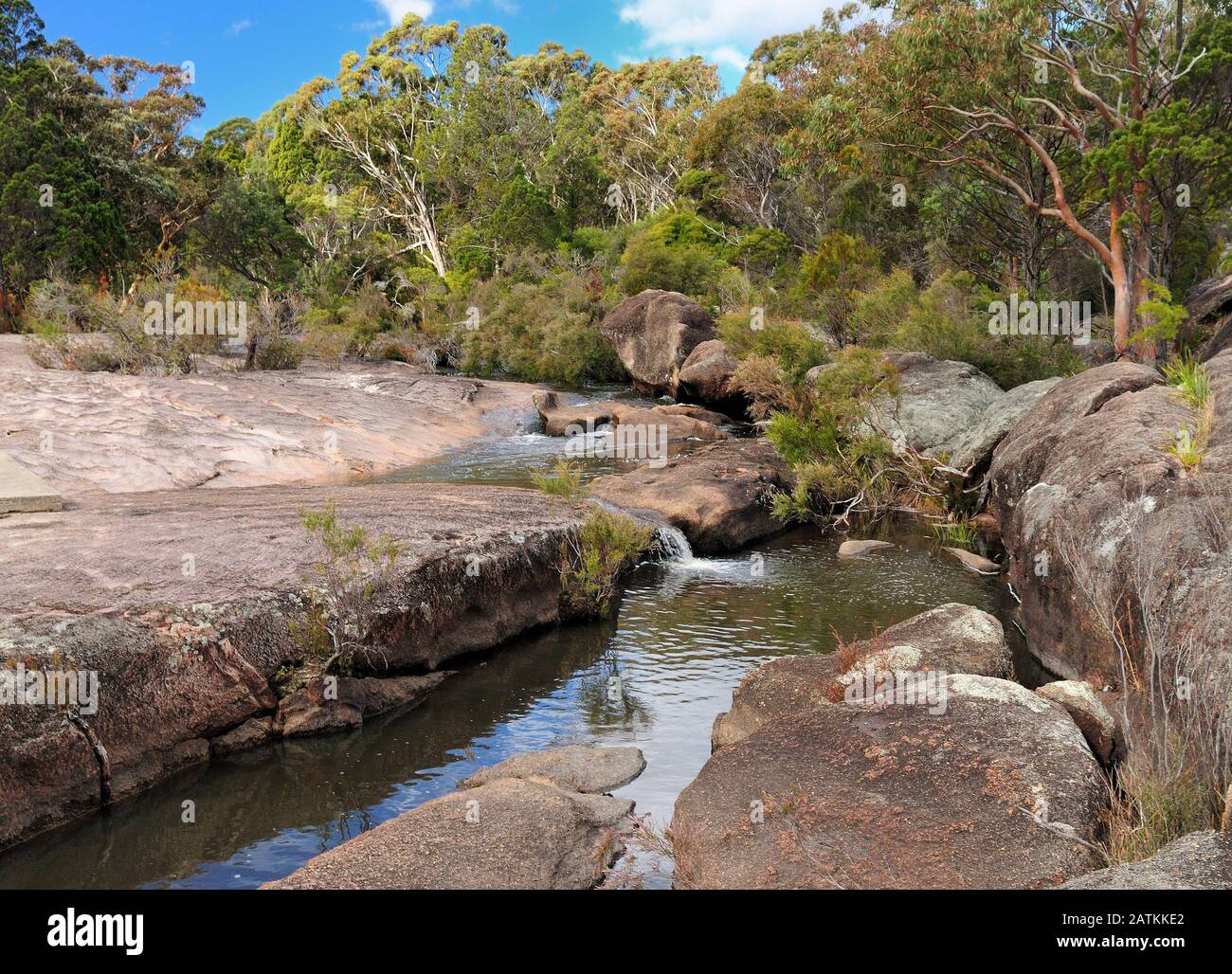 Spectaculaire Paysage De Roches Granites Au Parc National De Bald Rock Creek Girraween Nouvelle-Galles Du Sud Australie Banque D'Images