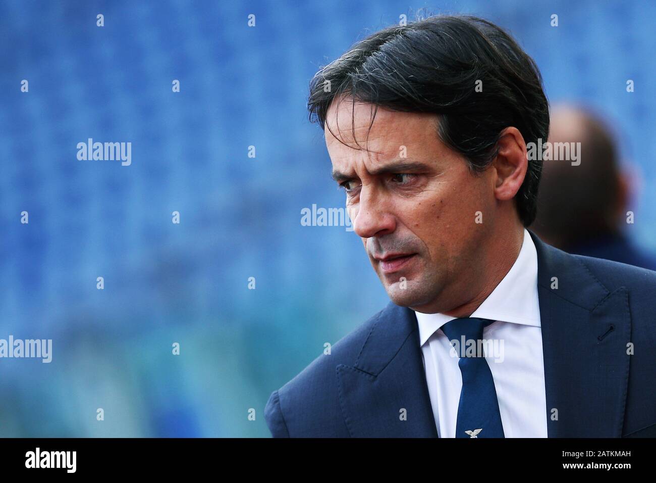 L'entraîneur-chef du Latium Simone Inzaghi réagit pendant le championnat italien Serie UN match de football entre SS Lazio et Spal 2013 le 02 février 2020 à Stadio Olimpico à Rome, Italie - photo Federico Proietti/ESPA-Images Banque D'Images