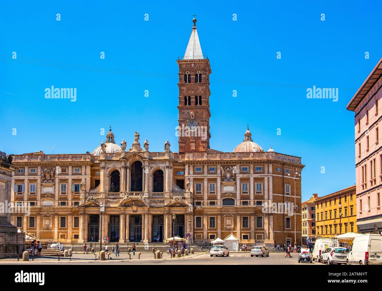 Rome, Italie - 2019/06/16: Basilique papale De Sainte Marie Major - Basilique papale de Santa Maria Maggiore - sur la colline Esquiline dans la Rome historique Banque D'Images