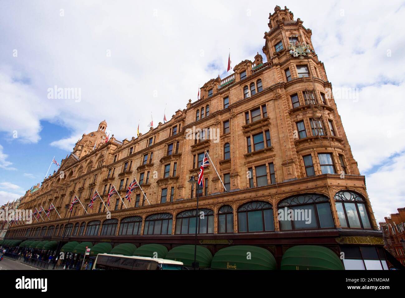 Harrods, Brompton Road, Knightsbridge, Londres, Angleterre. Banque D'Images