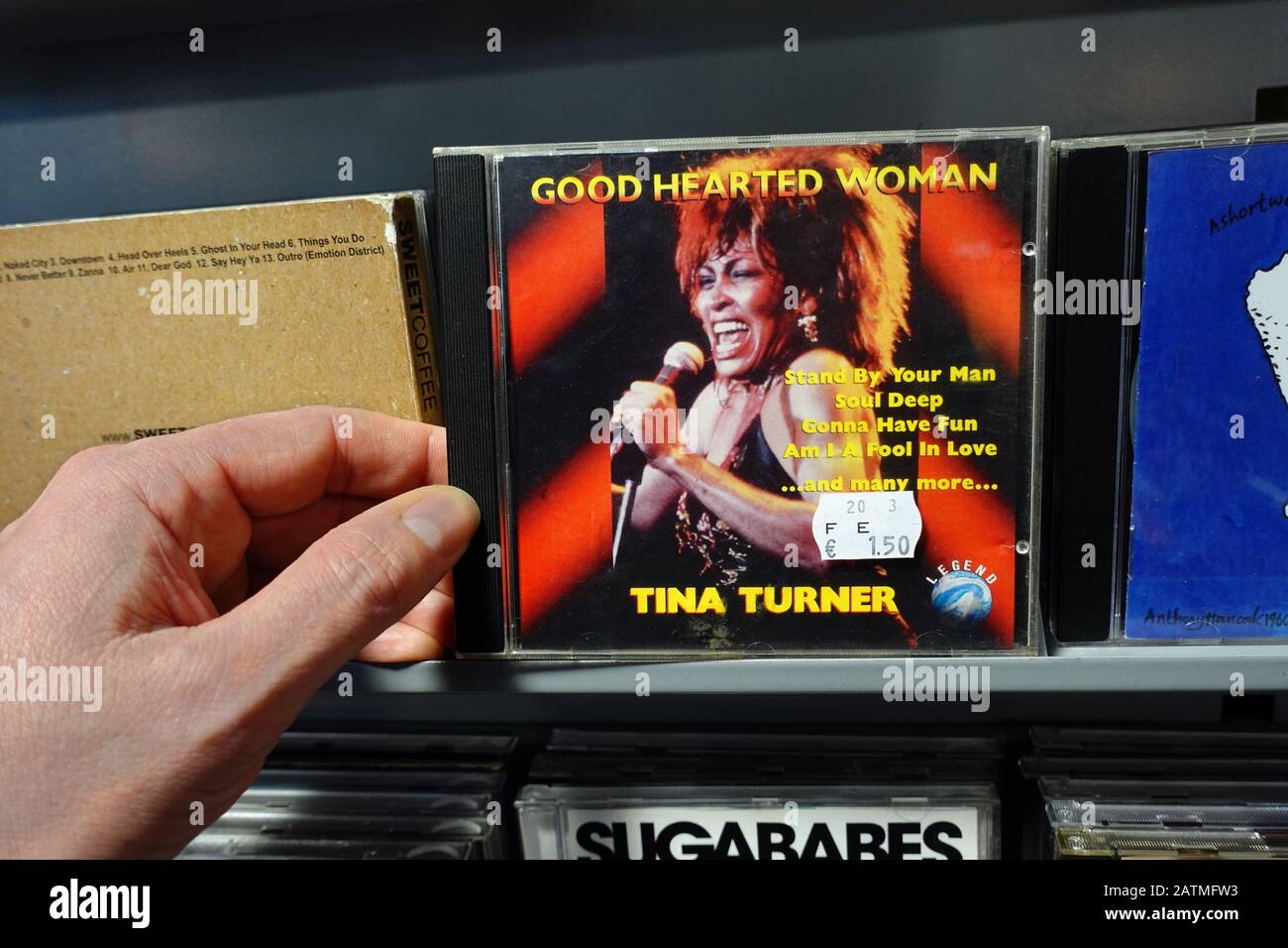Album de compilation de CD: Tina Turner - Bonne femme De Coeur Banque D'Images
