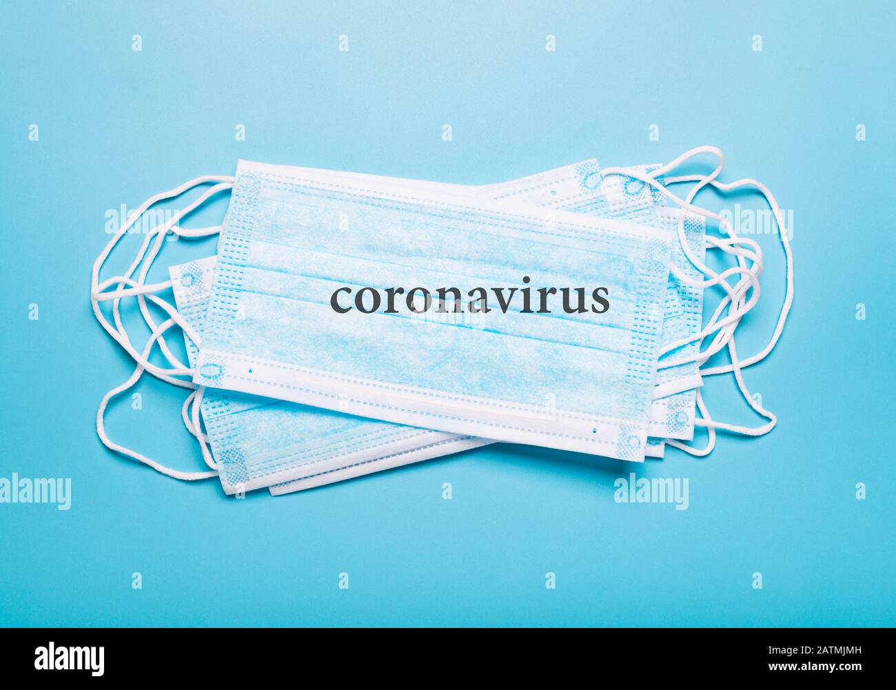 Nouveau coronavirus - 2019 nCoV.masque médical pour la protection contre l'infection. Concept de coronavirus, grippe Banque D'Images