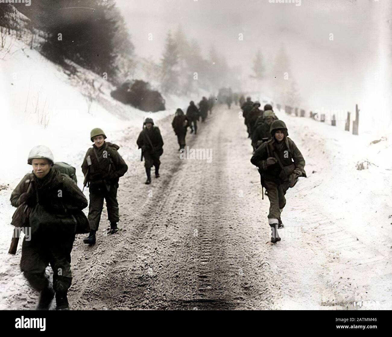 Bataille des Ardennes Banque D'Images