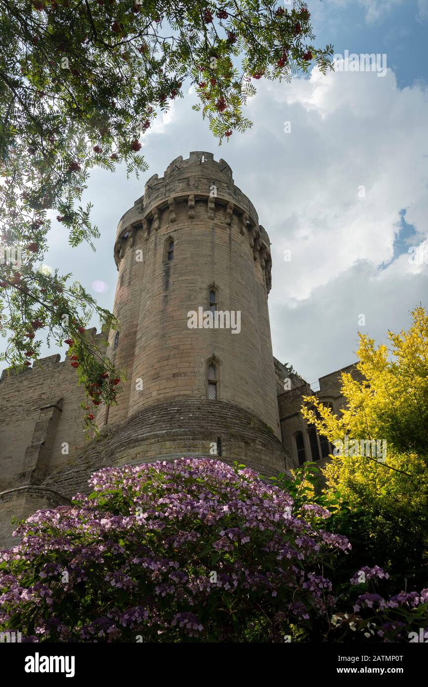 Le Château de Warwick, Warwick, Warwickshire, Angleterre Banque D'Images