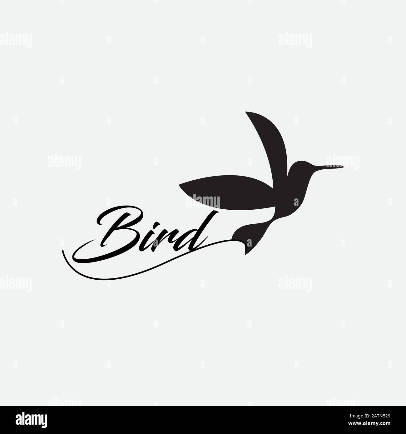 oiseaux avec ailes de failing. Déglutissez, perroquet ou oiseau colombe symbole de liberté et de paix ou de décor intérieur design Illustration de Vecteur