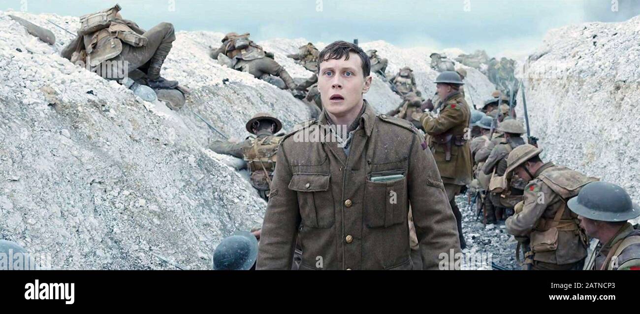 1917 2017 DreamWorks Pictures/Reliance Entertainment film avec George MacKay Banque D'Images