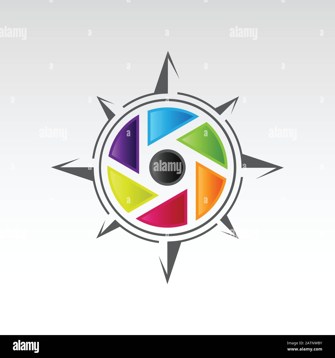 Logo De L'Appareil Photo Et Conception De Concept De Photographie En Arrière-Plan Blanc. Modèle De Logo Photographer, Logo Photography, Appareil Photo Illustration de Vecteur