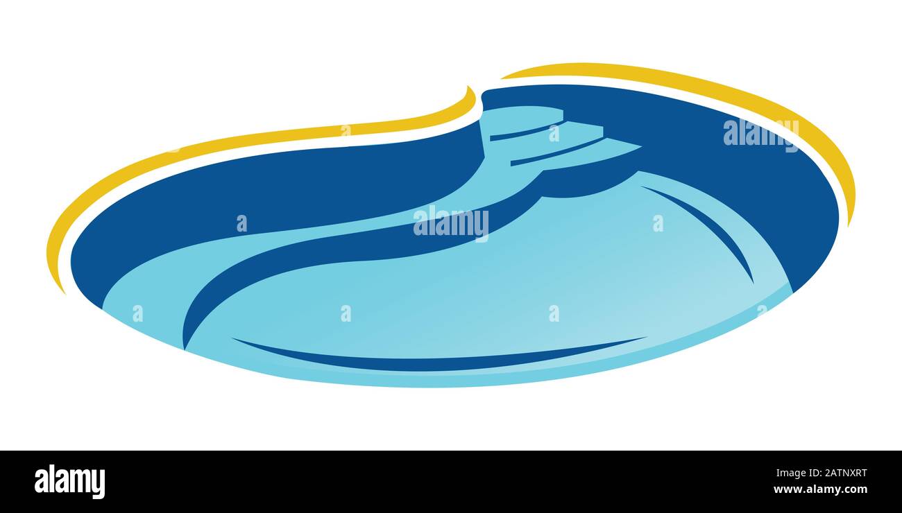 Icône vectorielle symbole plat simple et moderne pour le site Web, mobile, logo, application, interface utilisateur. Illustration vectorielle d'icône de piscine, EPS10 Illustration de Vecteur