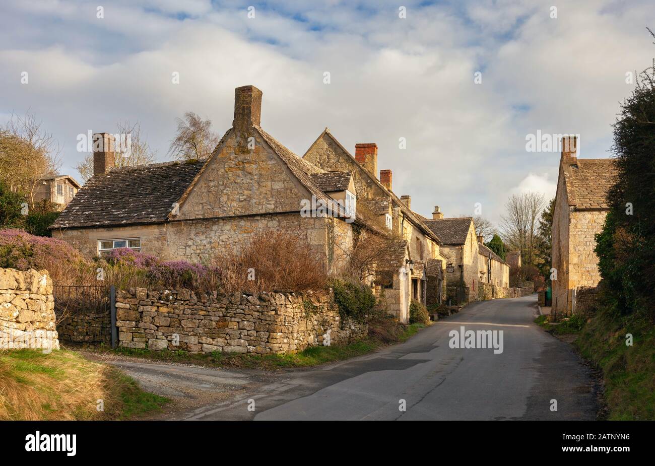 Village de Brockhampton près de Winchcombe, Cotswolds, Gloucestershire, Angleterre Banque D'Images