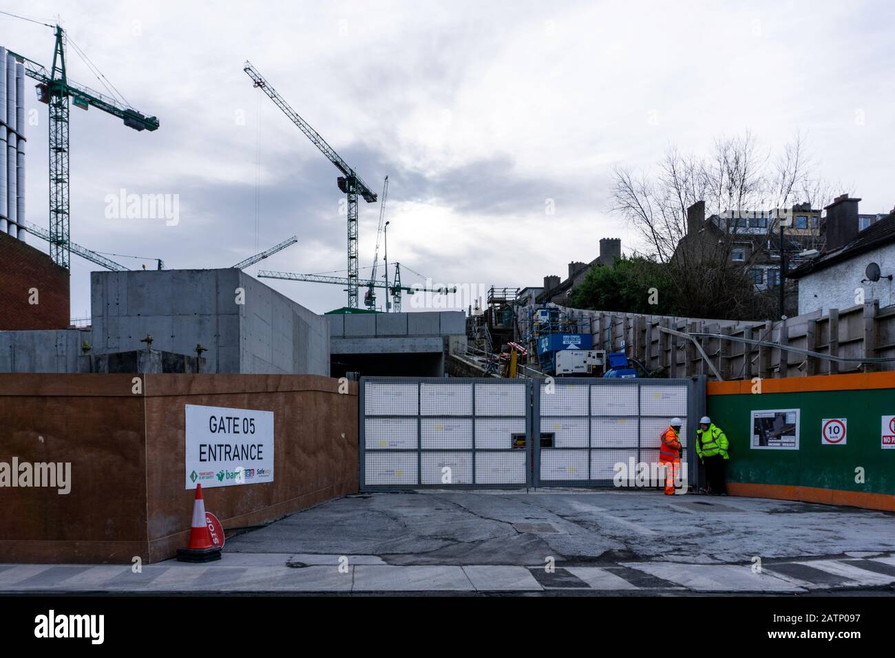 Le nouvel hôpital national pour enfants de la rue James, dublin, est en construction. Banque D'Images