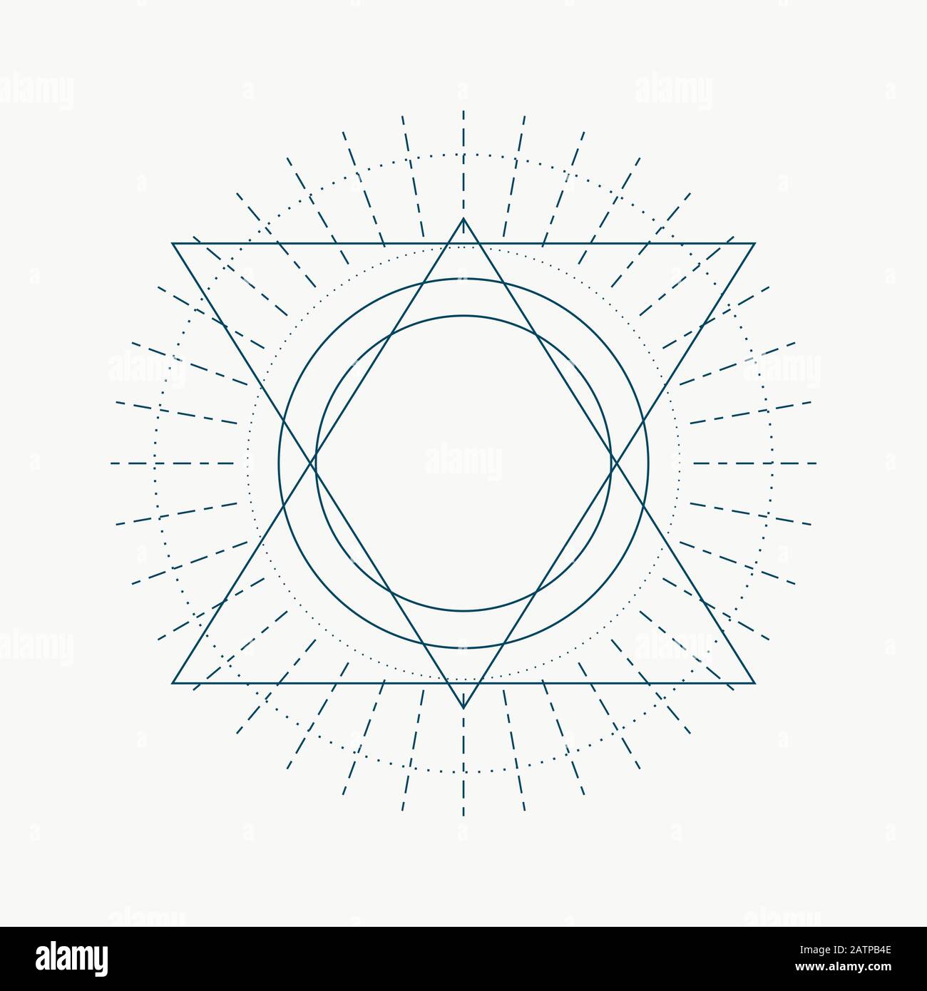 Symbole occulte mystique. Illustration de Vecteur