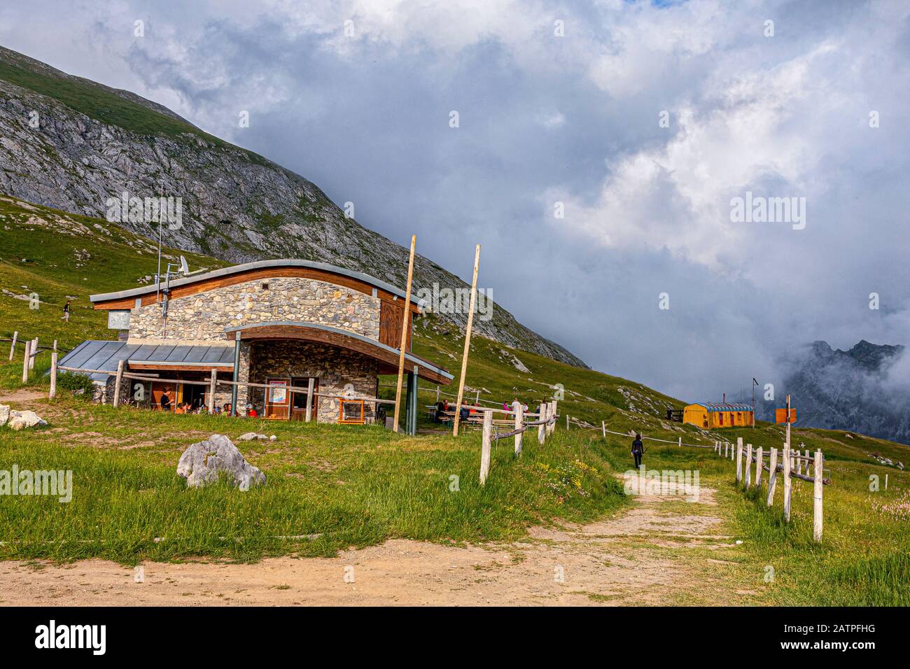 Parc naturel de Piemonte Marguareis - refuge Don Barbera à Colle dei Signori Le Long De La Via del Sale Banque D'Images