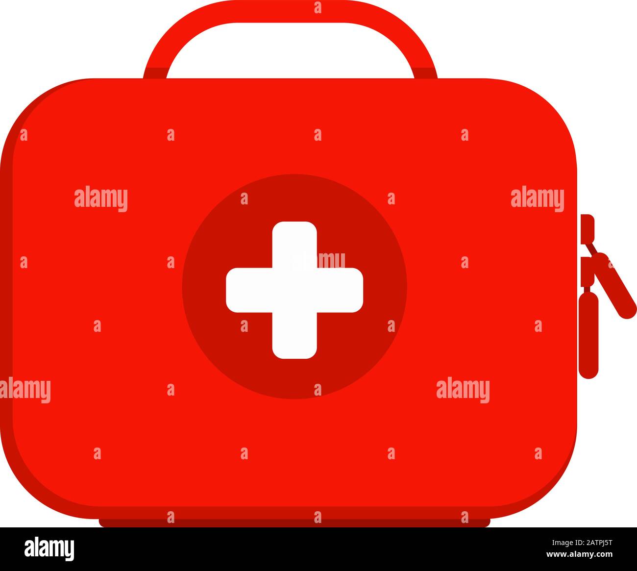 Kit de premiers soins. Dossier médical rouge avec médicaments. Illustration vectorielle des diagnostics médicaux, hospitaliers et médicaux Illustration de Vecteur