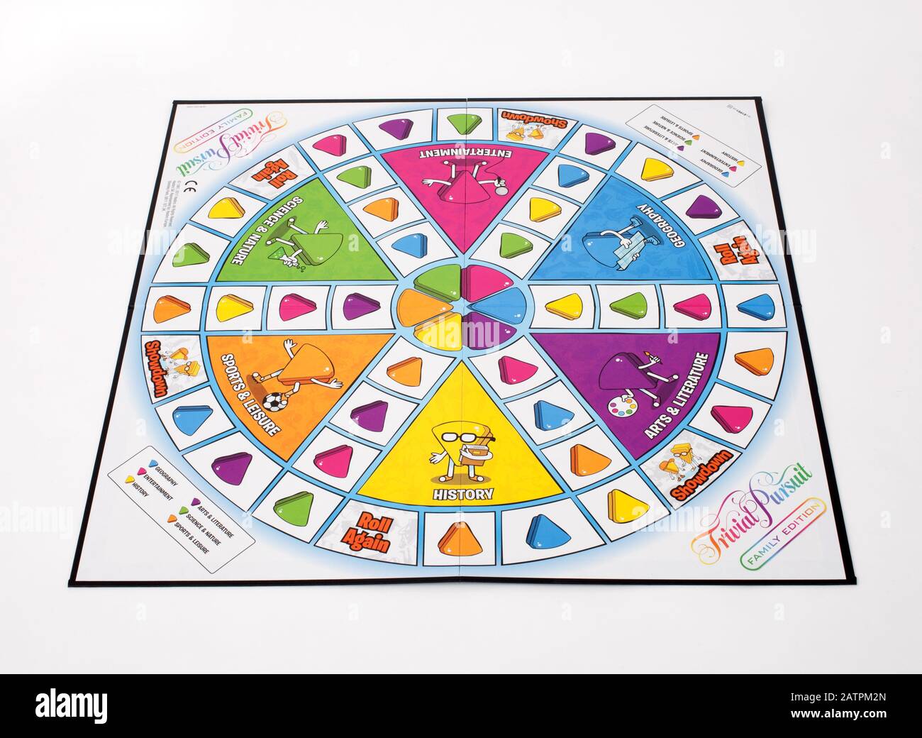 Le jeu de société Trivial Pursuit, édition familiale Banque D'Images
