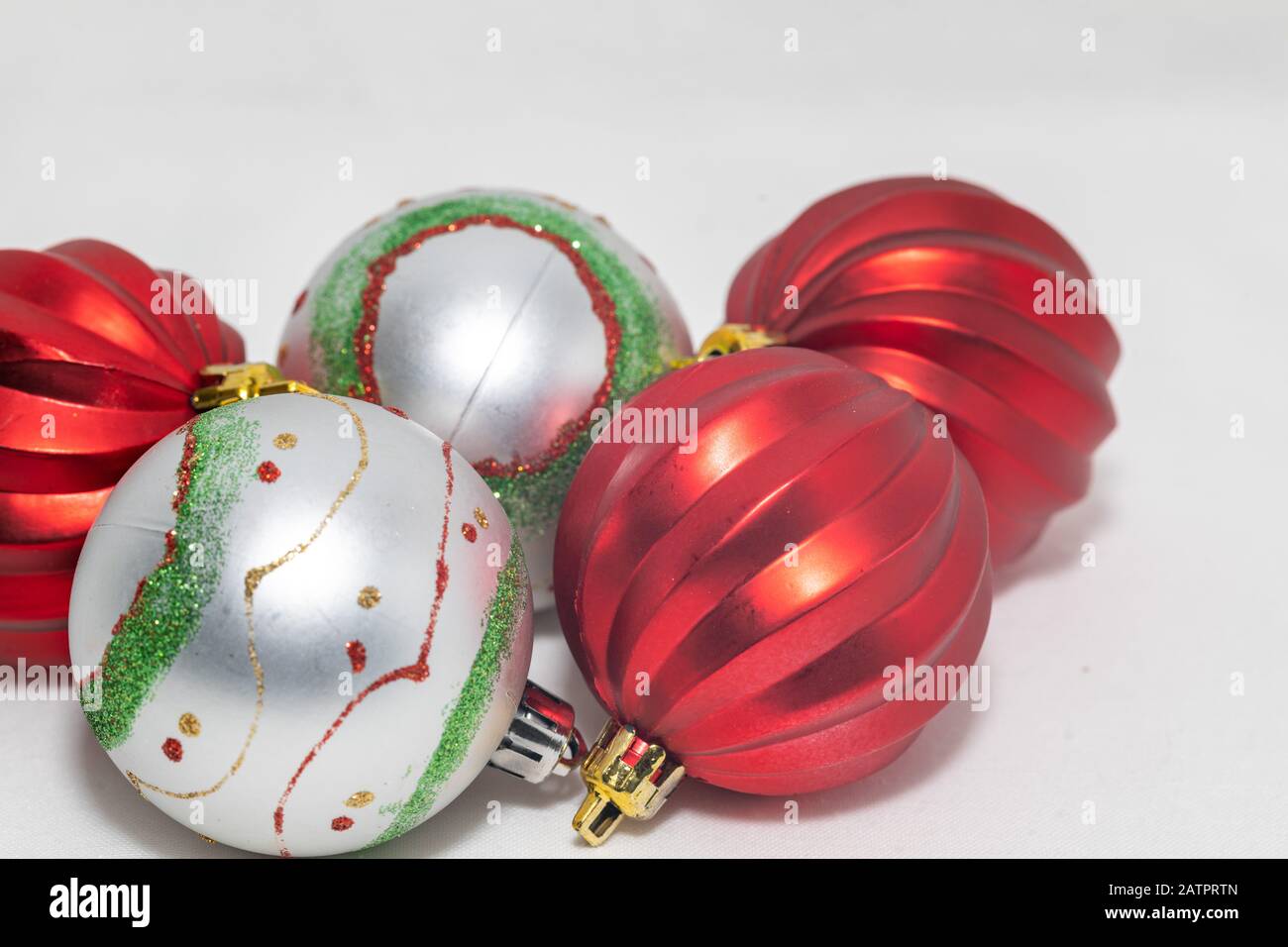 Décorations de Noël et boules Banque D'Images