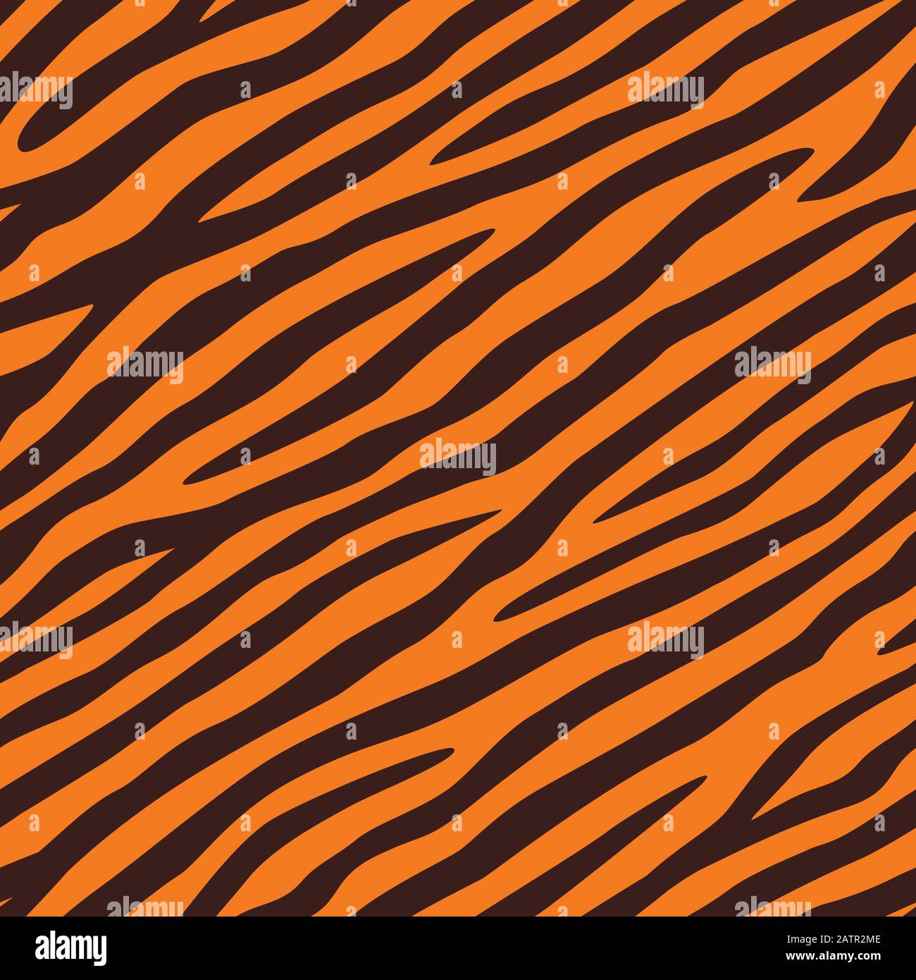 Texture de fond de la peau de tigre. Répétition transparente. Illustration de Vecteur