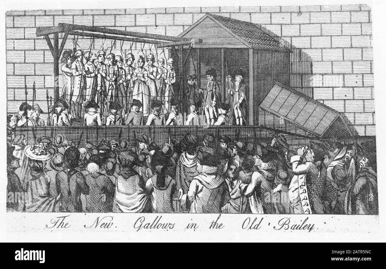 Gravure de nouveaux gautorise construits à la vieille Bailey à côté de la prison de Newgate, Londres, Angleterre. Des Chroniques De Newgate, 1884. Banque D'Images