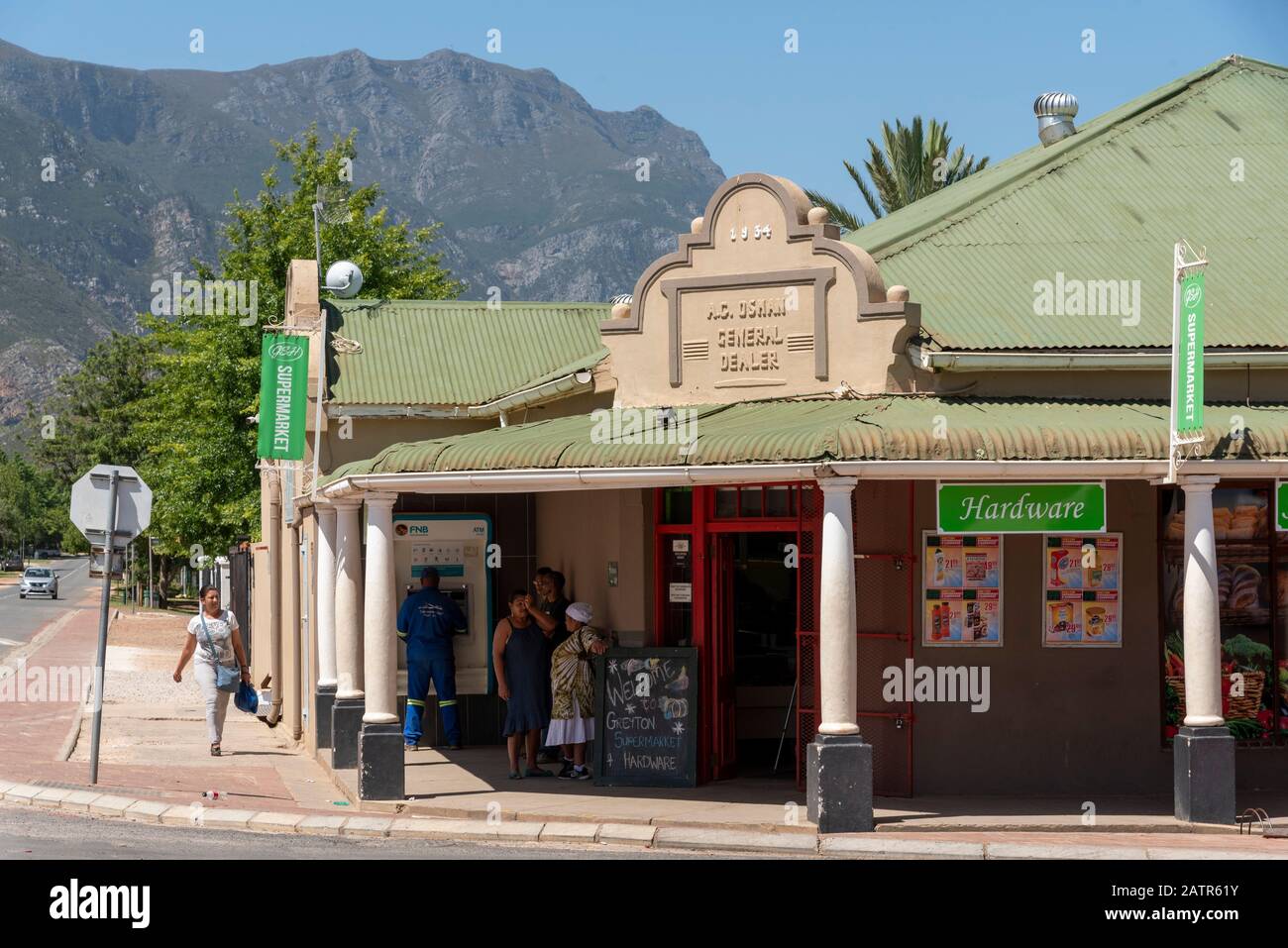 Grayton, Overberg, Cap-Occidental, Afrique Du Sud. Déc 2019. Centre ville de Grayton une petite ville sur la route du jardin Banque D'Images