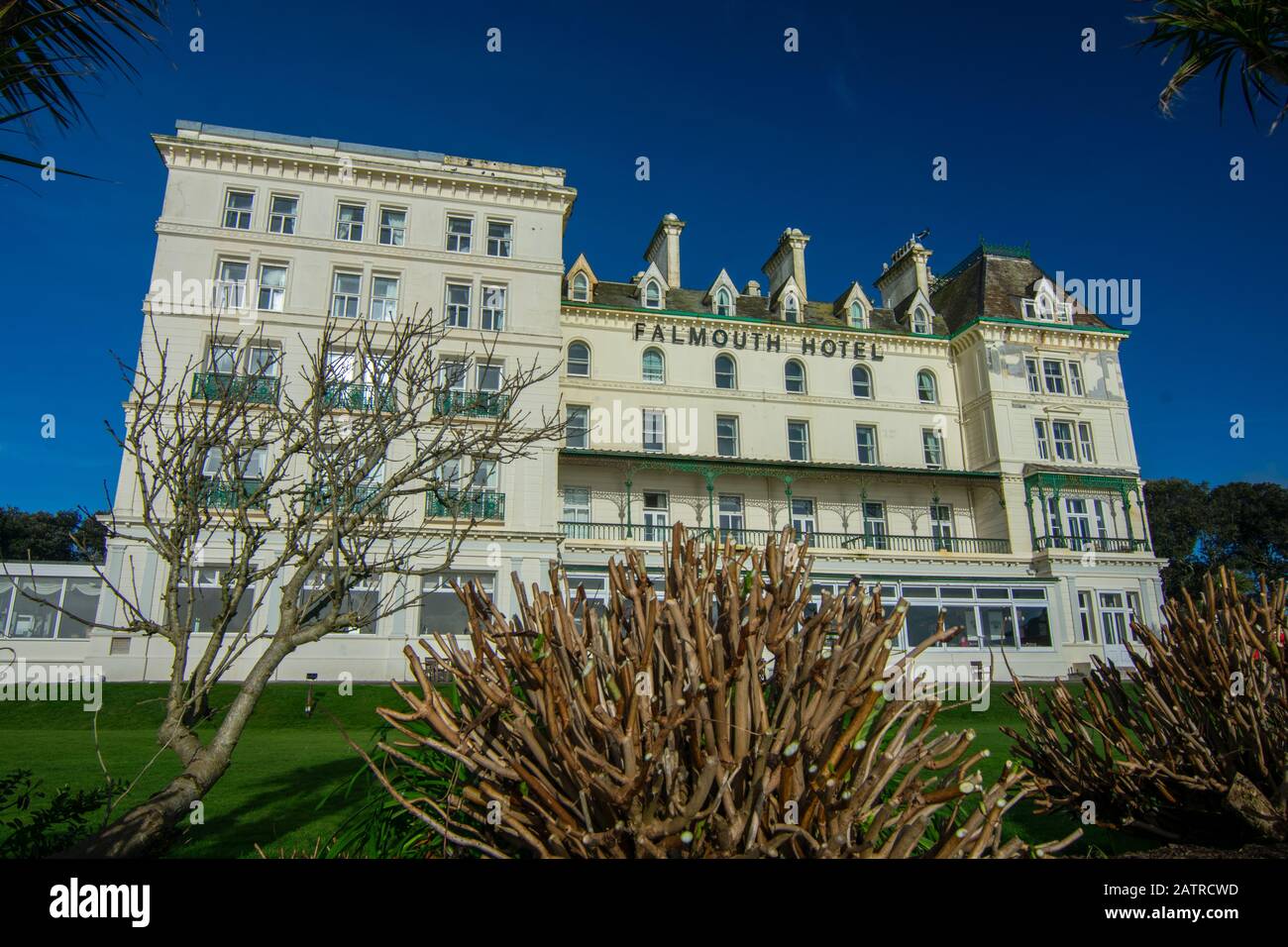 Falmouth Hôtel Falmouth Cornwall Banque D'Images