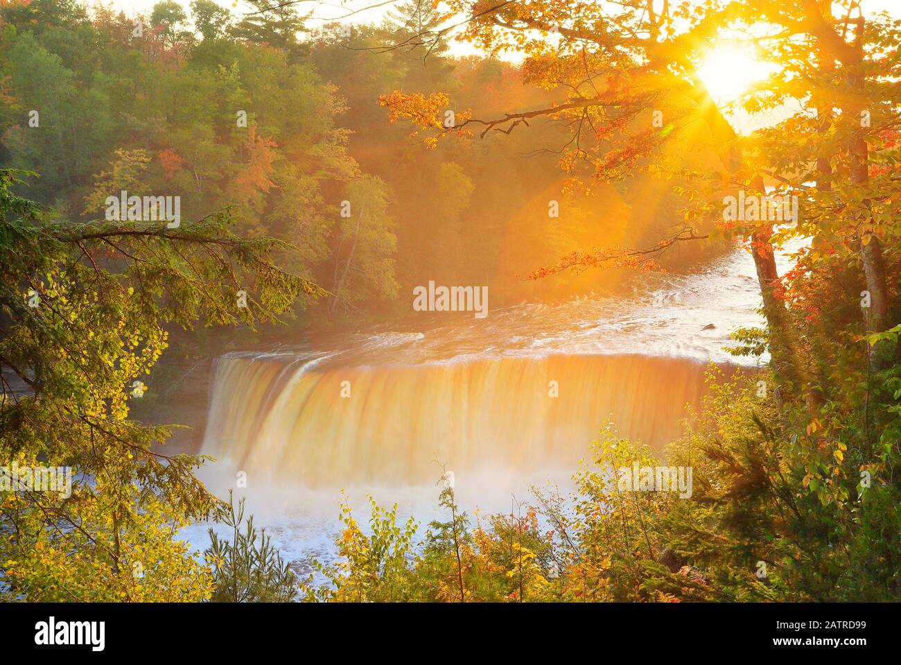 Tahquamenon Falls, Tahquamenon Falls State Park, Upper Penninsula, Paradise, Michigan, USA Banque D'Images