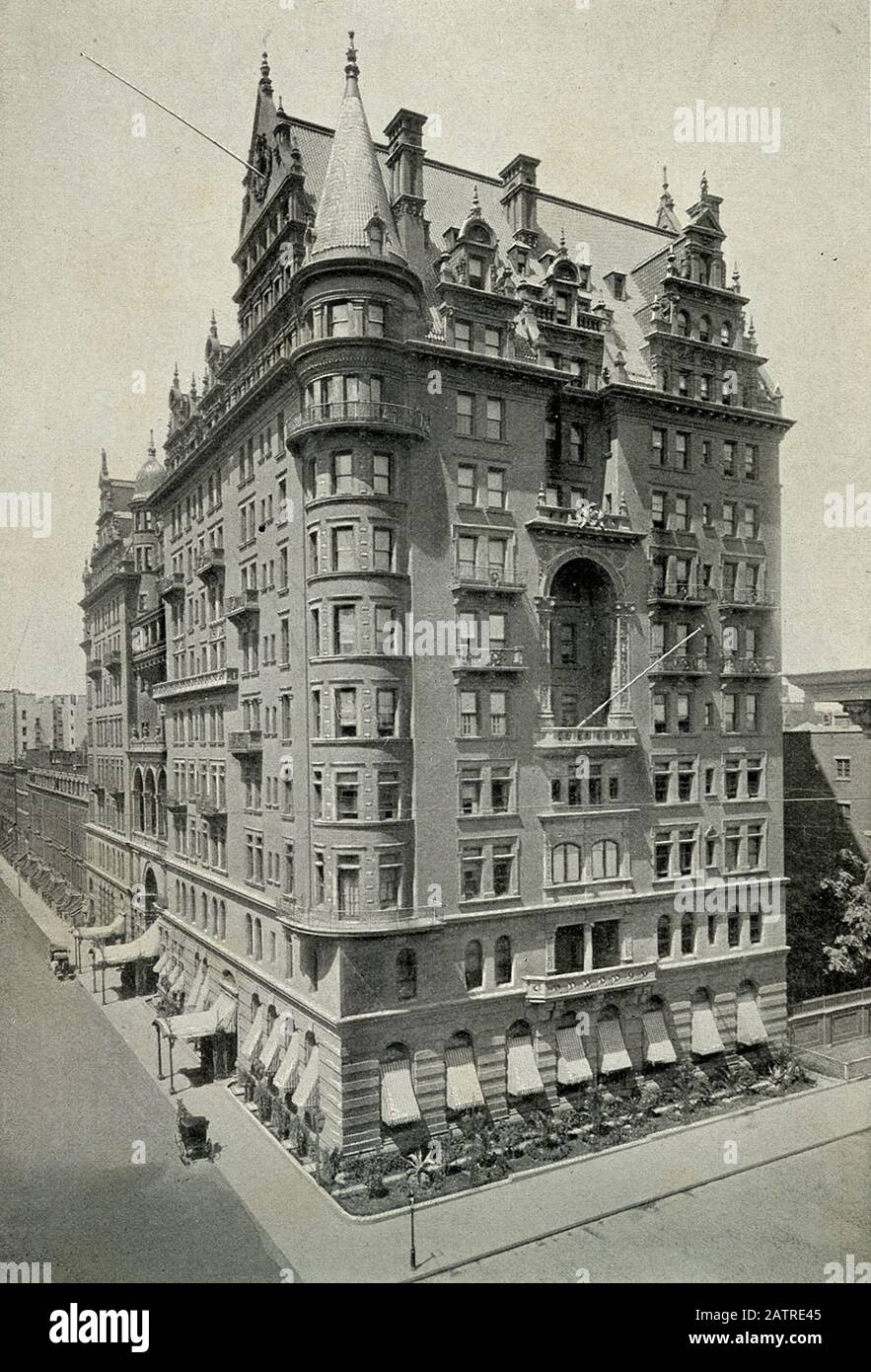 Hôtel Waldorf-ASTORIA, New York, en 1893. Il a été démoli en 1929 pour construire l'Empire State Building. Banque D'Images