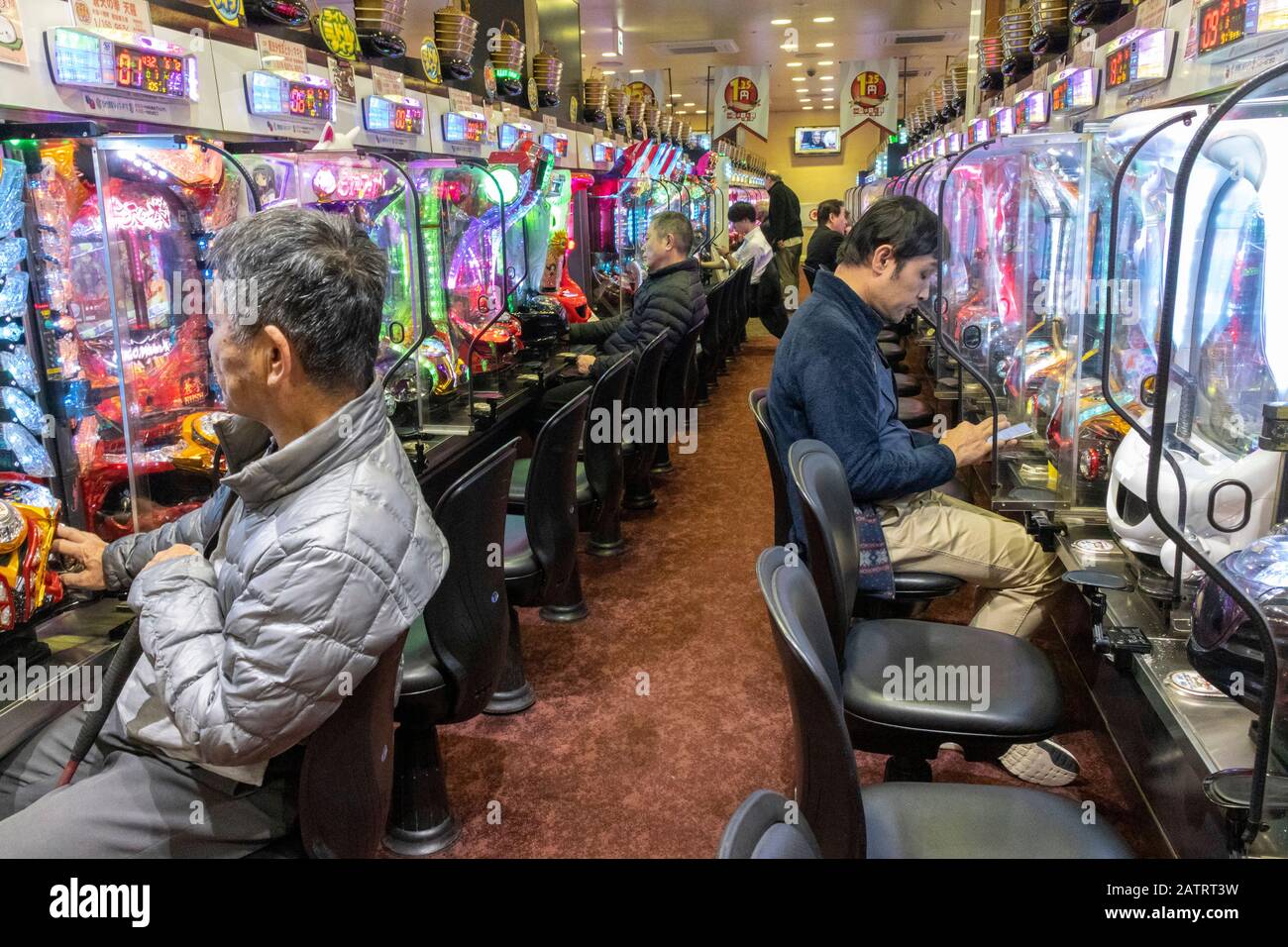 Salon Pachinko, Kyoto, Japon Banque D'Images