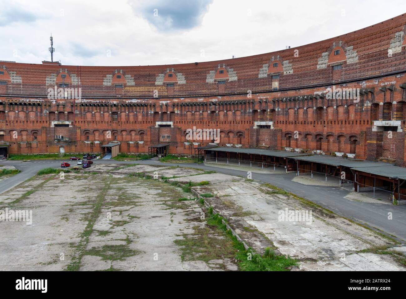 Vue interne du Kongresshalle (salle des congrès), qui fait partie des lieux de rassemblement nazis à Nuremberg, en Allemagne. Banque D'Images