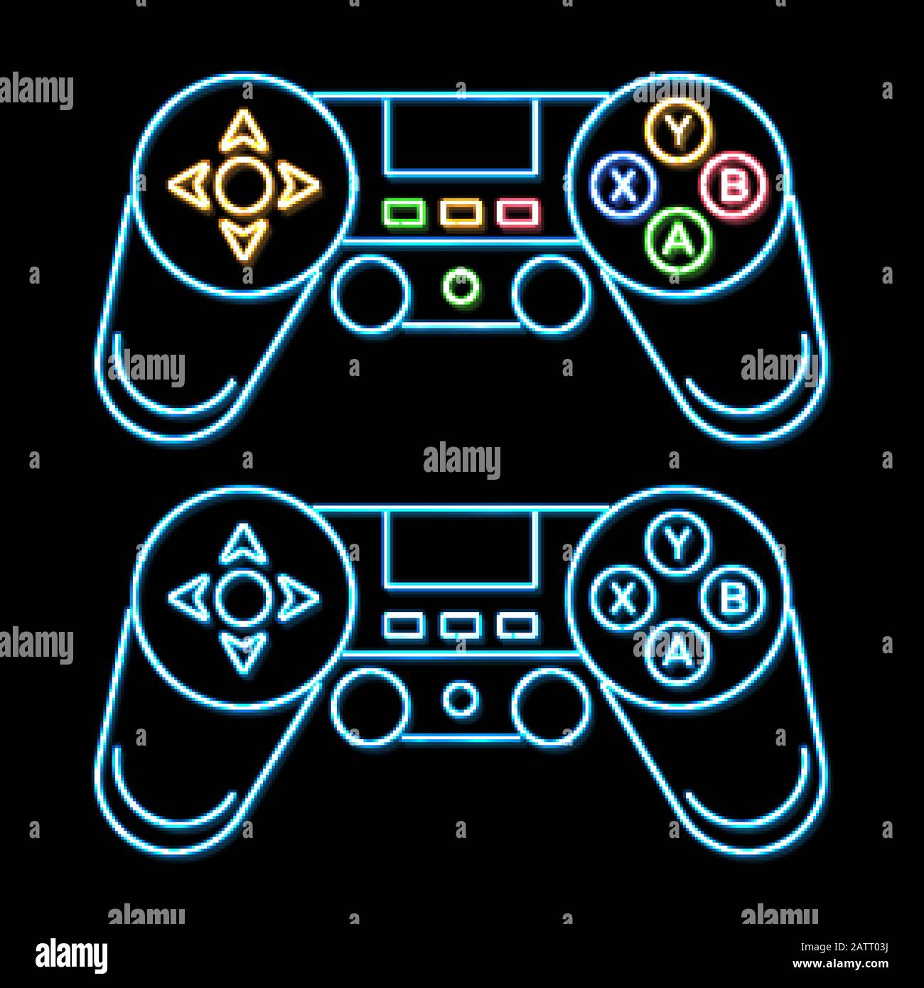 Panneau Néon LED Manette De Jeu - Décoration Murale Gamer 42x19cm, Alimentation USB, Pour Chambre Et Salle De Jeux