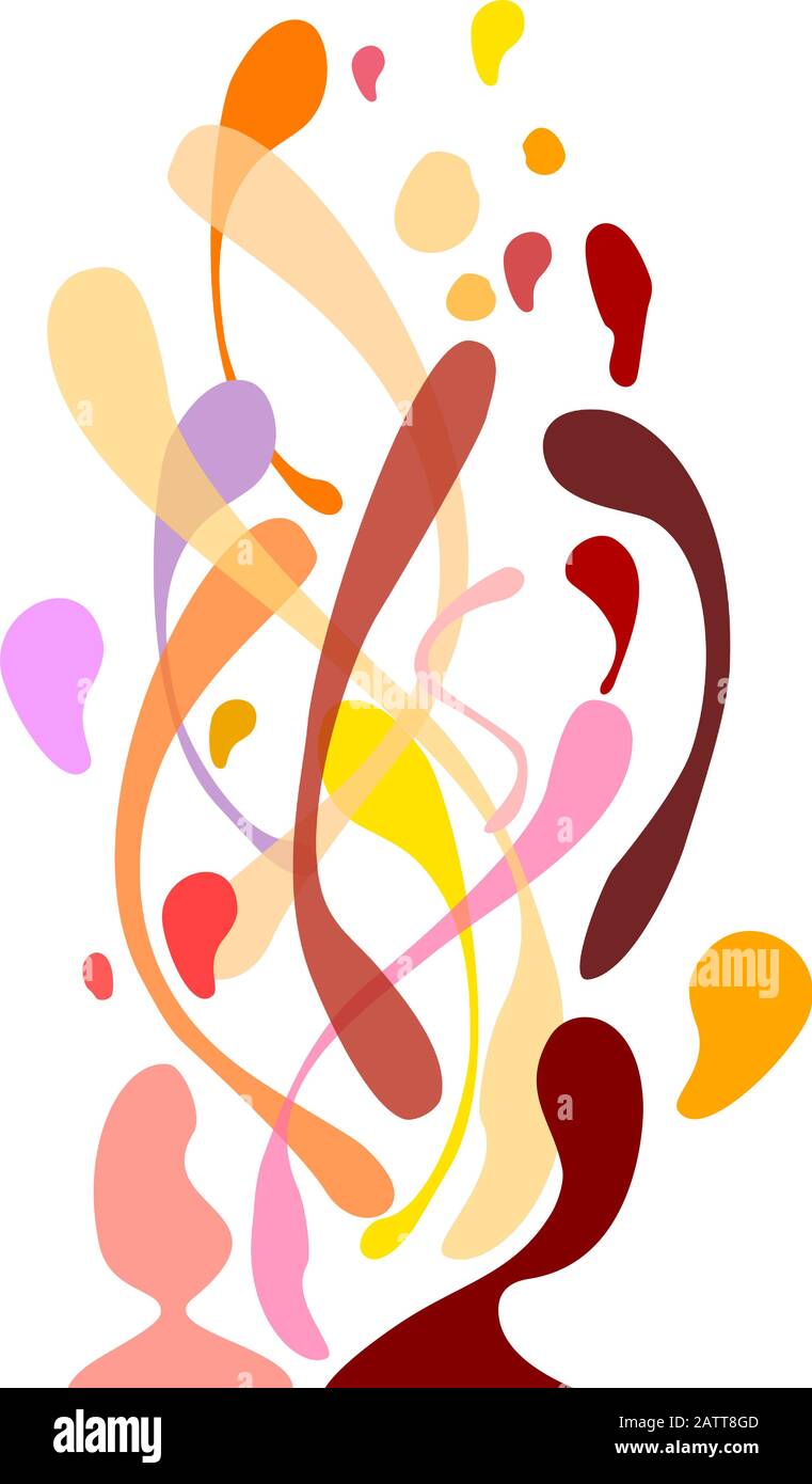 vecteur d'un fond fluide dans des couleurs chaudes Illustration de Vecteur