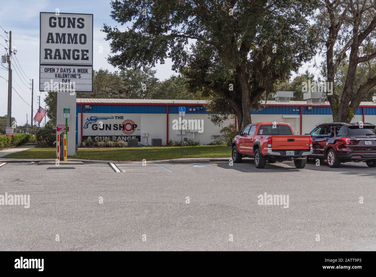 Gun Shop Inc Et Gun Range Leesburg, Floride États-Unis Banque D'Images