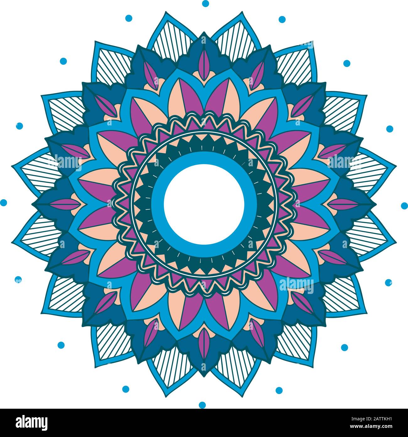 Les modèles Mandala sur background illustration isolé Illustration de Vecteur