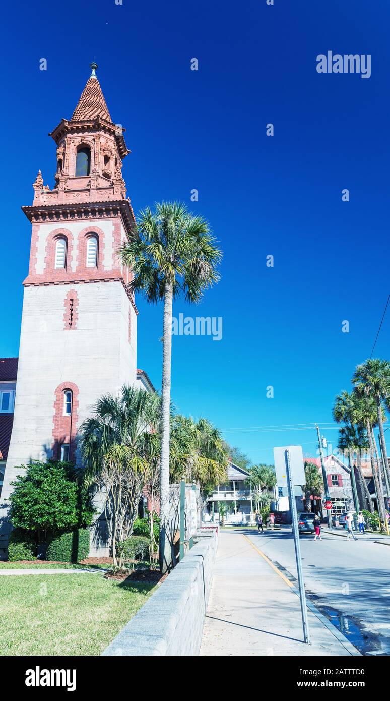 Flagler College À Saint Augustine, Floride. Banque D'Images