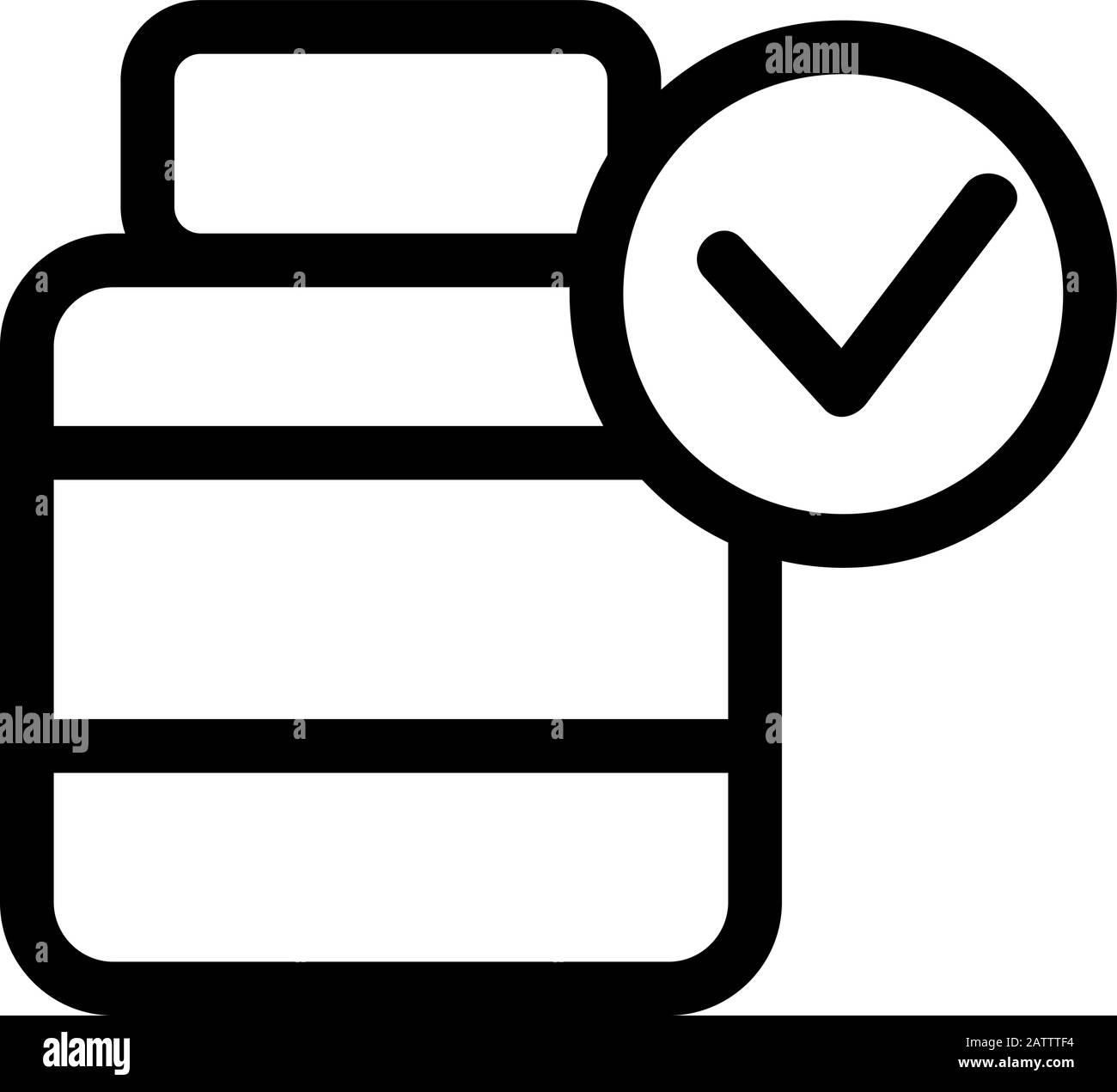vecteur d'icône d'additif alimentaire. Illustration du symbole de contour isolé Illustration de Vecteur
