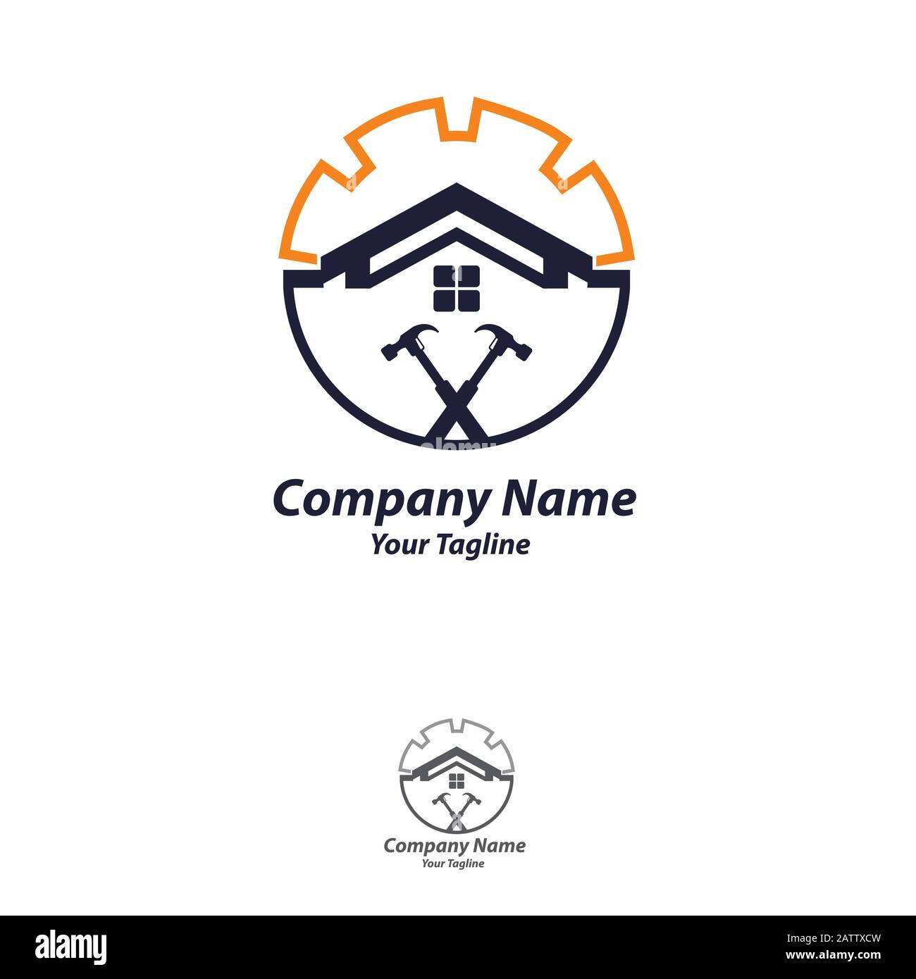 House Abstract Set Immobilier Campagne Logo Modèle De Conception Pour La Société. Création D'Une Silhouette Vectorielle. Illustration de Vecteur