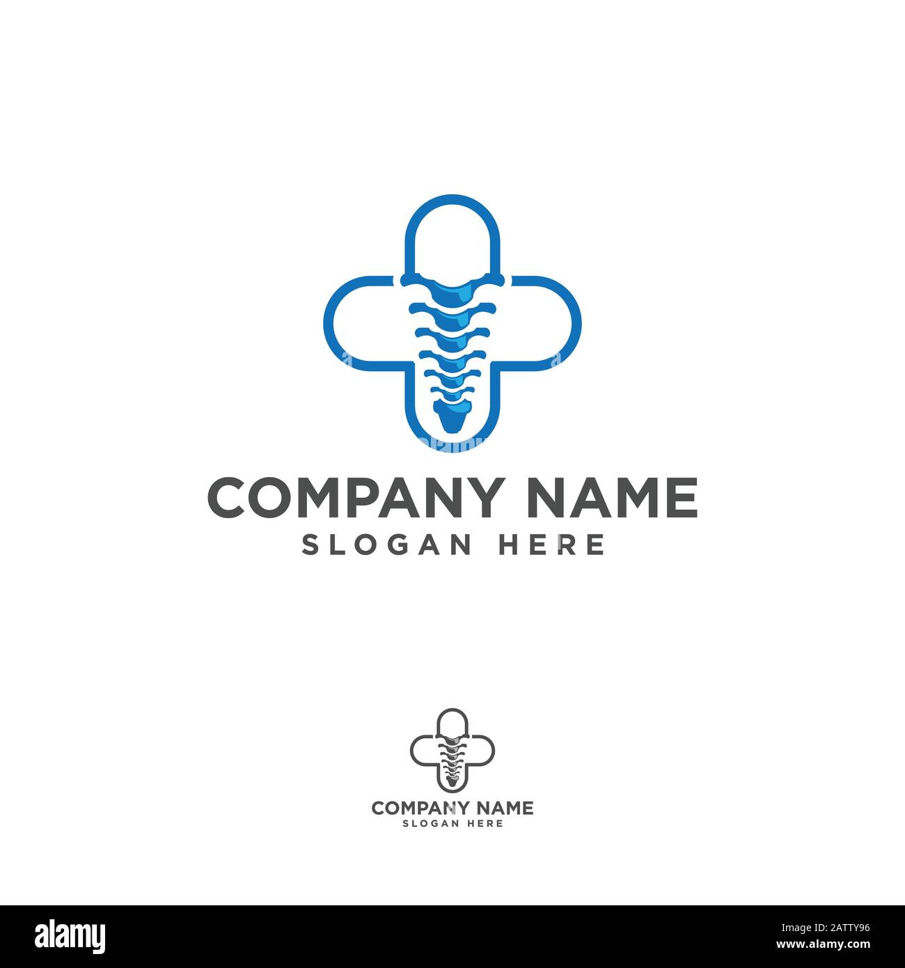 symbole de santé médicale. logo de soins de santé à base de plantes. logo de la nature Illustration de Vecteur