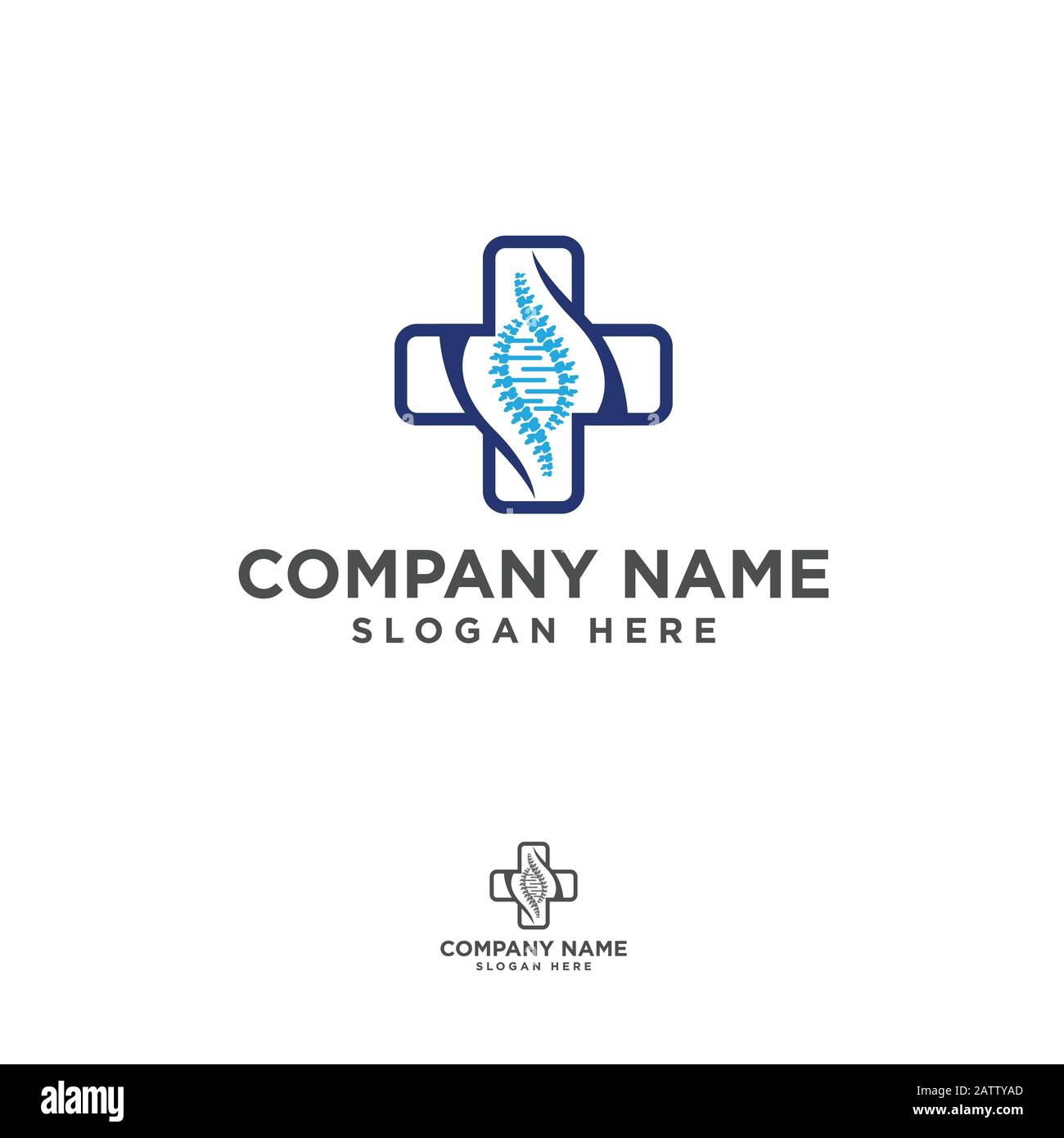 symbole de santé médicale. logo de soins de santé à base de plantes. logo de la nature Illustration de Vecteur