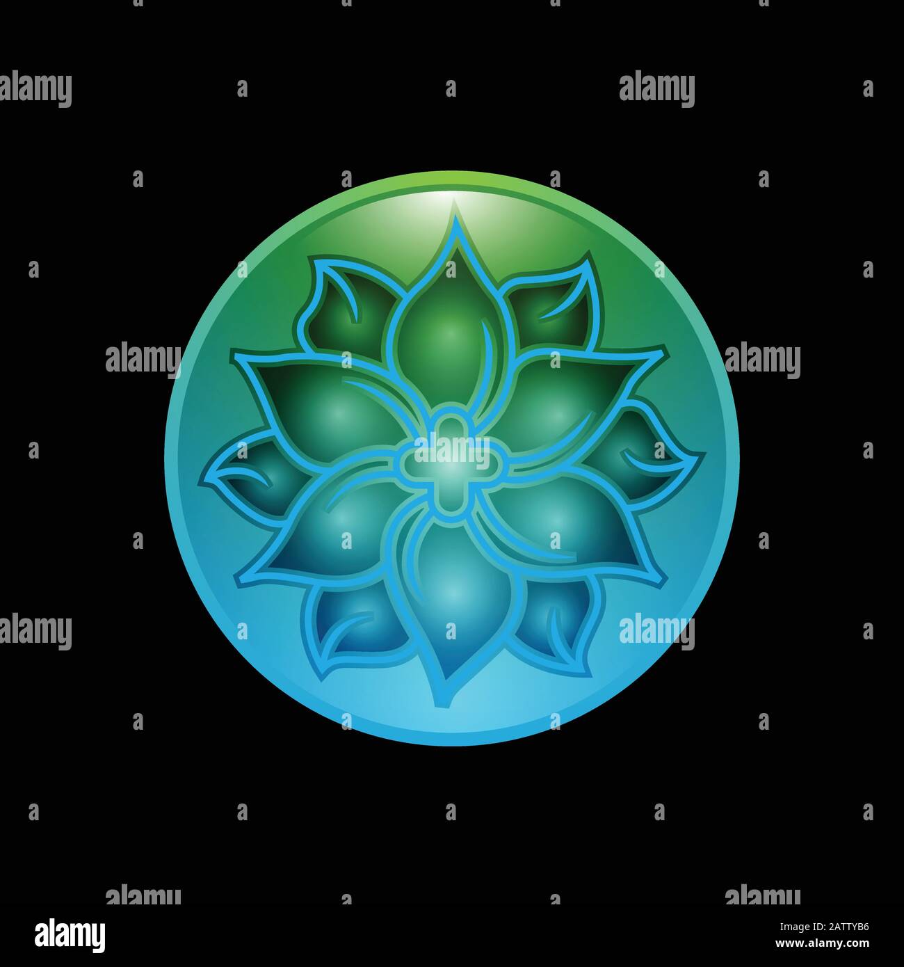 symbole de santé médicale. logo de soins de santé à base de plantes. logo de la nature Illustration de Vecteur