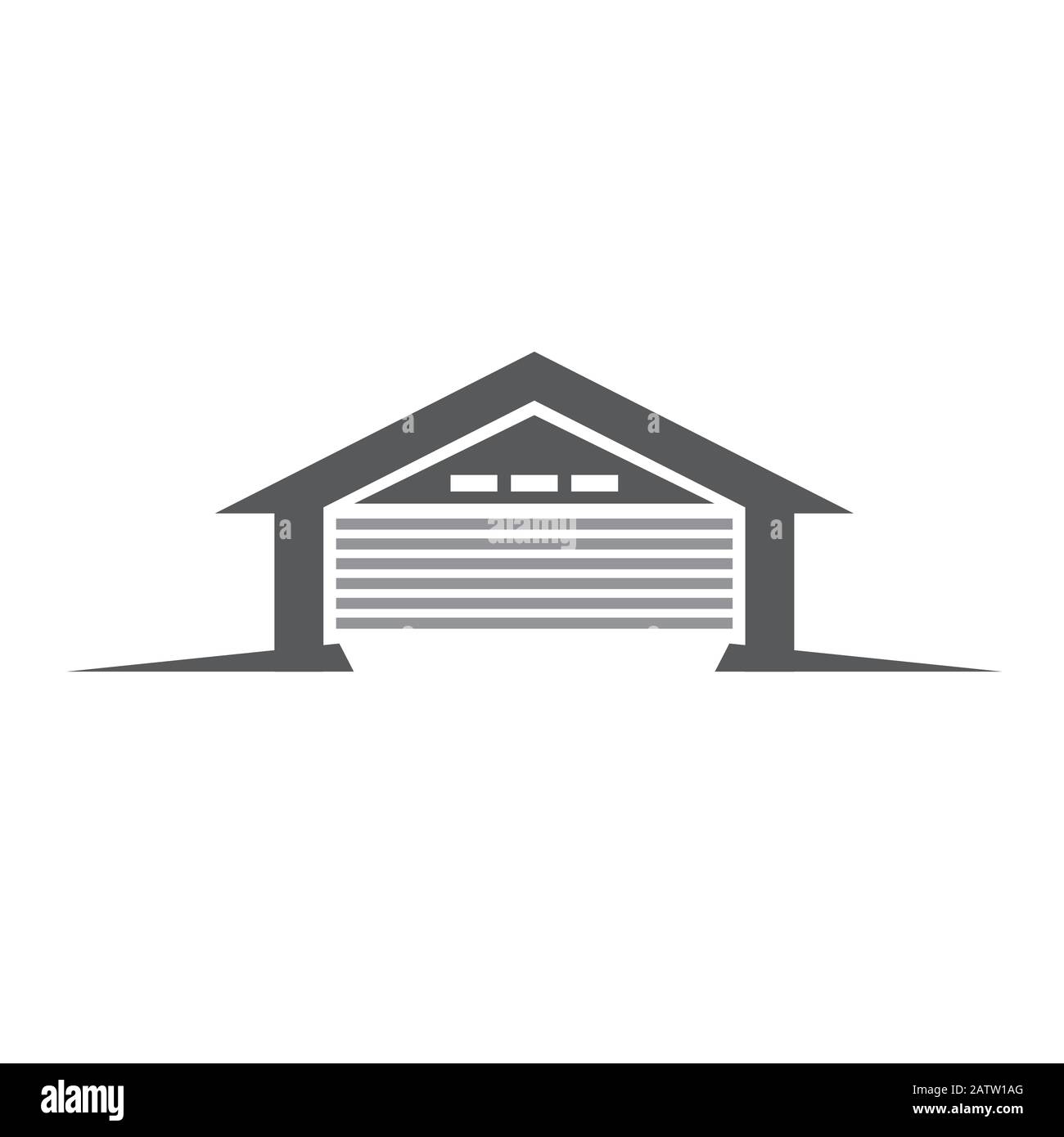 Icône de garage tendance et moderne symbole pour le graphisme et le web design. Illustration vectorielle plate de l'icône de garage pour le logo Illustration de Vecteur